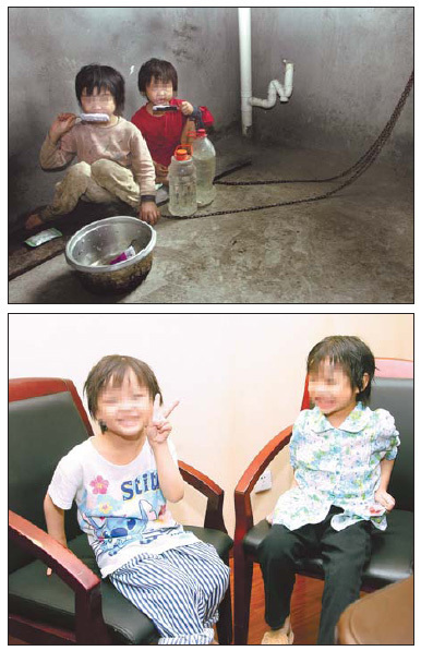 Man behind bars for chaining up daughters