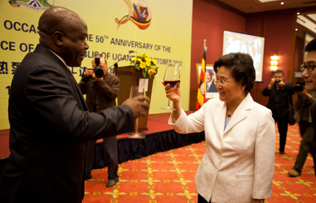 烏干達獨立50周年慶典在京舉行
