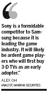 Sony to launch 3-D TVs in June