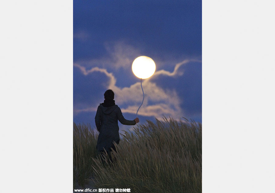 The moon shines on optical illusions for Mid-Autumn Festival