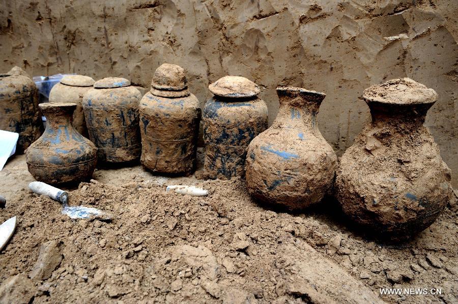 In Pictures: excavating spot of ancient relics of the Han Dynasty