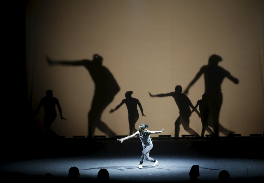 China's Contemporary Dragon Kungfu Company performs in Latvia