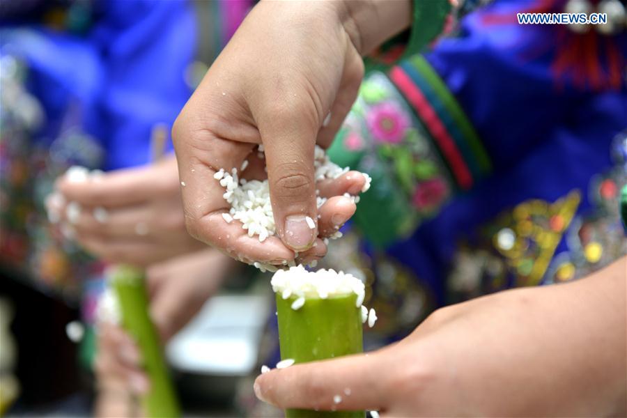 Bamboo rice festival celebrated in SW China