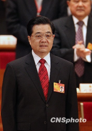 胡錦濤糾正會議主持人“口誤”：我還沒有發(fā)言！