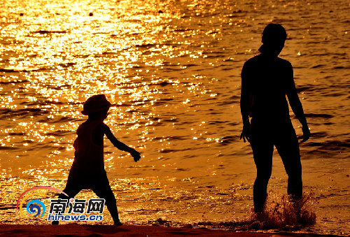 組圖：樂東風(fēng)光引人醉 龍沐灣落日美景