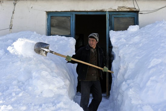 新疆發生雪災5000余人轉移1人死亡(組圖)