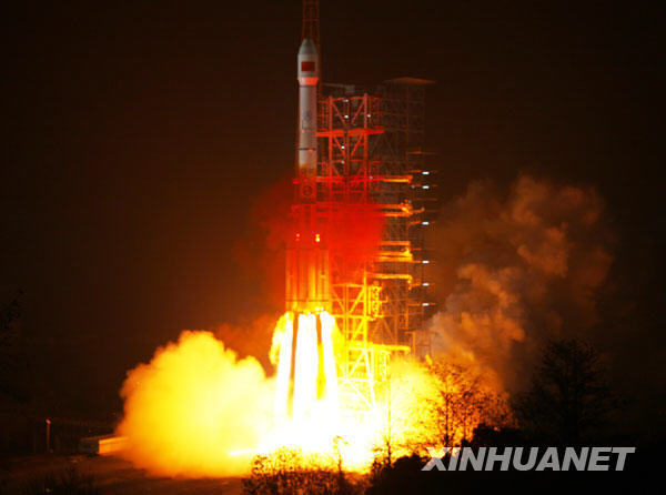 中國發射第三顆北斗導航衛星