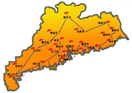 廣州亞運會火炬形象及火炬傳遞路線公布