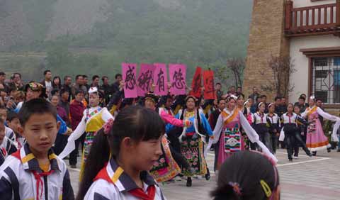 汶川縣銀杏鄉(xiāng):帶著感恩的心奮進