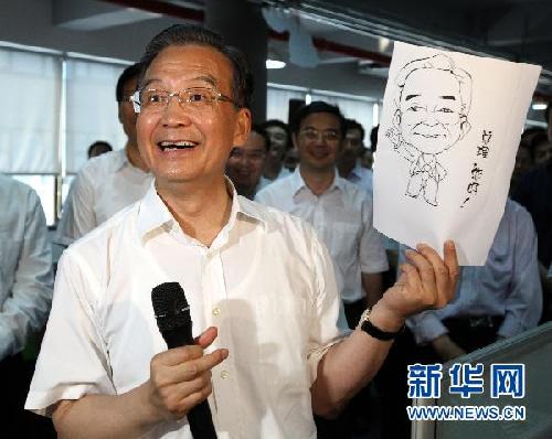 給總理畫漫畫者口述：也做一回溫總理的“粉絲”