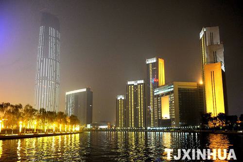 天津打造海河景觀燈光