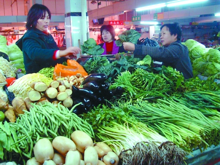 市物價局發布11月蔬菜價格：10種蔬菜8種價格回落