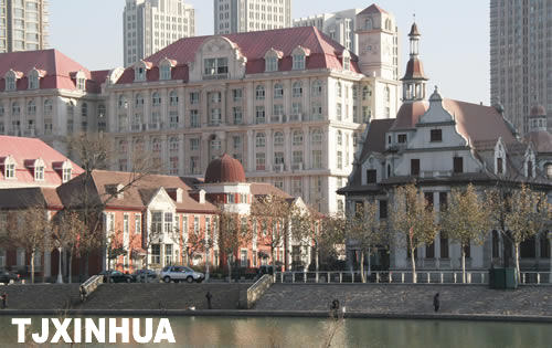 天津奧式商務(wù)區(qū)提升改造收尾 風(fēng)貌建筑展新姿