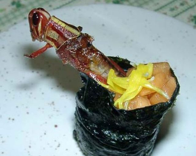 重口味:昆蟲壽司你敢吃嗎?