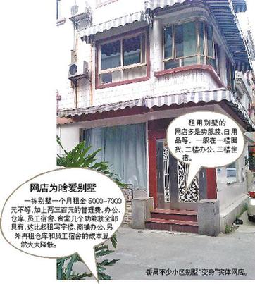 淘寶網眾多實體店扎堆別墅引小區(qū)住戶抱怨