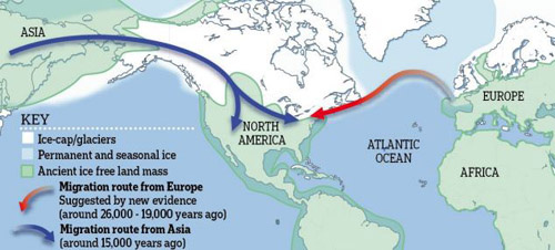 研究稱石器時代歐洲獵人首次發現美洲大陸(圖)