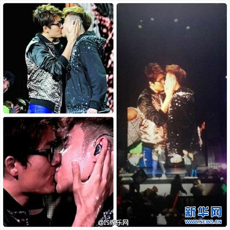 黃曉明“斷背” 初吻余文樂(lè) 盤點(diǎn)明星男男激吻照