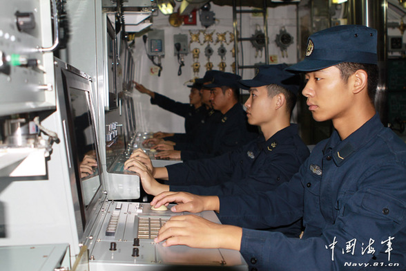 中國海軍新型潛艇內部照曝光