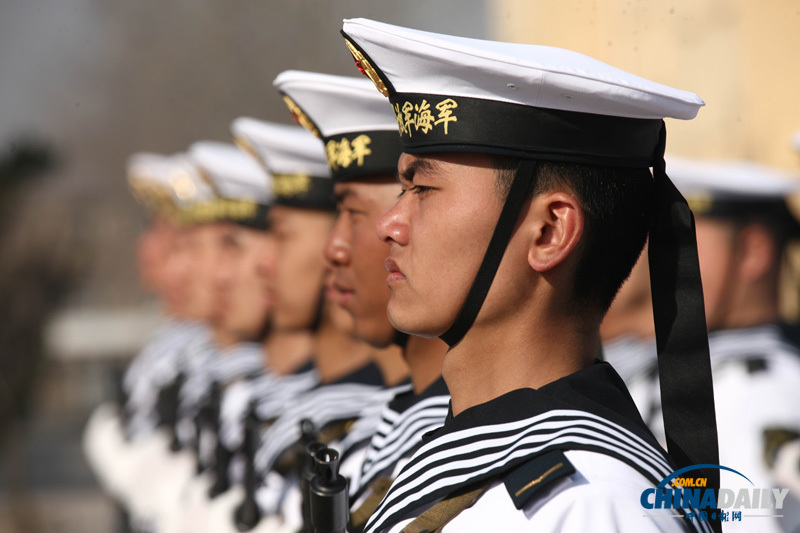 中國海軍北海艦隊新兵亮相
