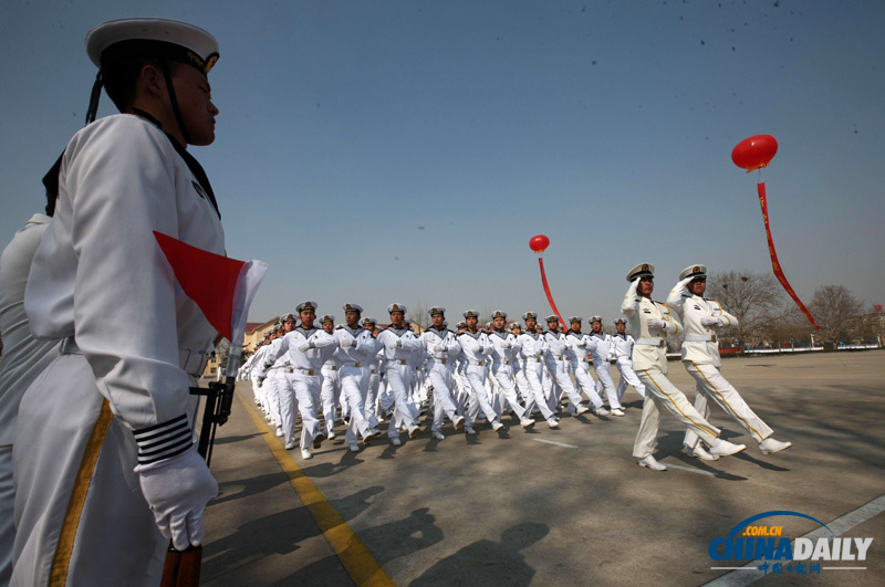 中國海軍北海艦隊新兵亮相