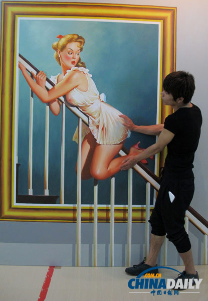 海南海口：2013國際3D魔幻世界動(dòng)漫畫展吸引眼球