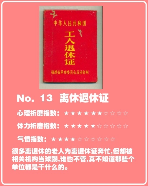 中國(guó)最折騰人的證件排行榜