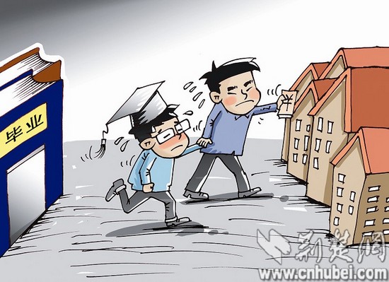 武漢涌現大學生畢房族：左手畢業證 右手房產證