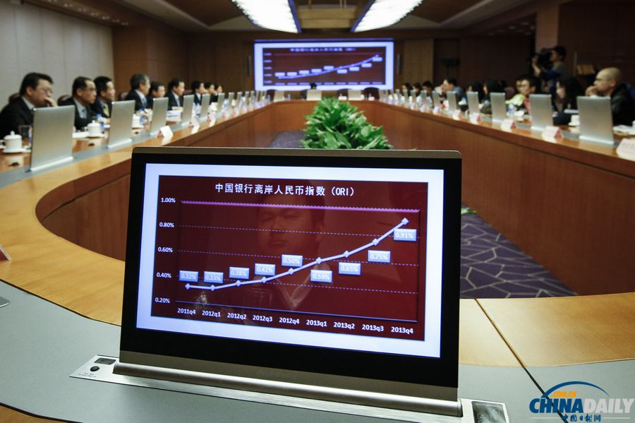 中國銀行全球首發“離岸人民幣指數”