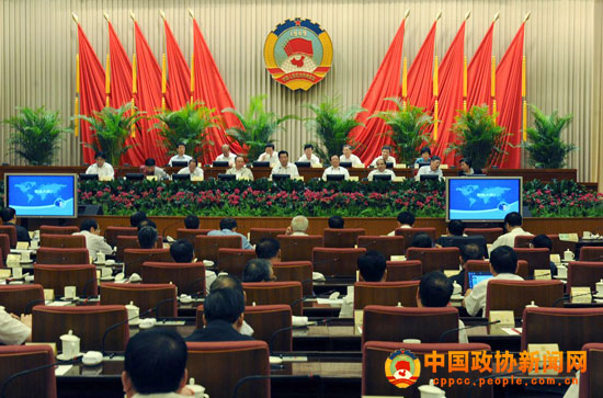 政協(xié)十一屆常委會(huì)舉辦第十次學(xué)習(xí)講座 賈慶林主持