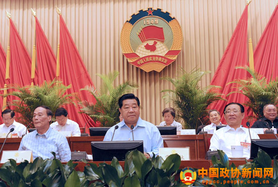 政協(xié)十一屆常委會(huì)第十四次會(huì)議開(kāi)幕 賈慶林主持