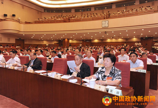 政協(xié)十一屆常委會(huì)第十四次會(huì)議開幕 賈慶林主持