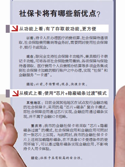 社保卡今后可存錢取錢啦 重慶成全國首個試點地區