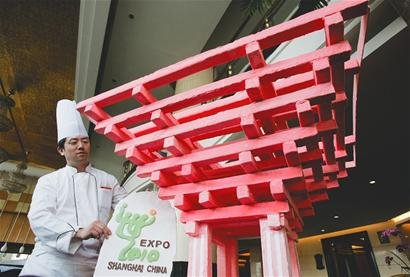 可以吃的“中國館”亮相湖北武漢