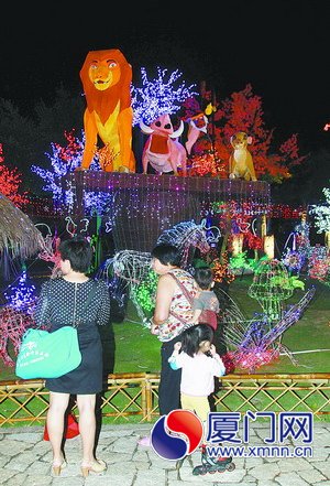 2013園博苑燈光旅游節28日啟動 周六去賞3D燈光秀