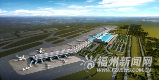福州機場飛行區(qū)改造工程動工 計劃2015年底竣工