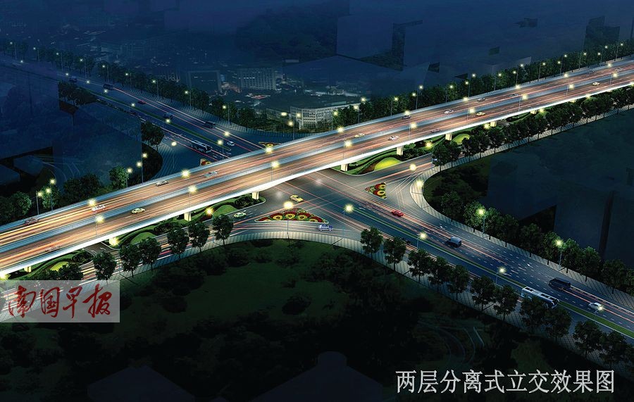 南寧民主園湖路口開(kāi)始半封閉 快速路正有序推進(jìn)