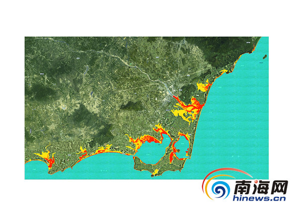 海南5市縣風(fēng)暴潮風(fēng)險區(qū)劃圖公開 標注風(fēng)險區(qū)