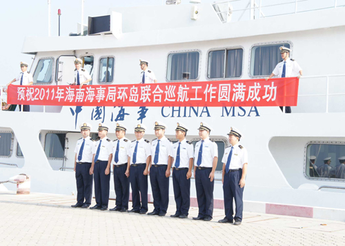 海南各海事局開展環島聯合巡航確保水上交通安全