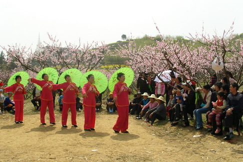 湖北蘄春舉辦首屆桃花會（圖）