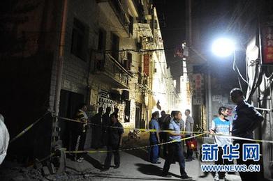 武漢一在建五層樓垮塌 已知7人受傷（圖）