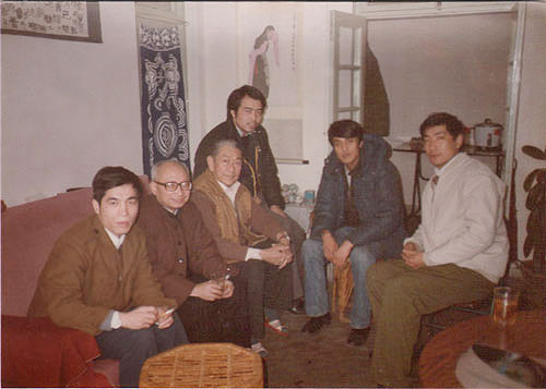 江牧岳和謝添、陳凱歌等合影