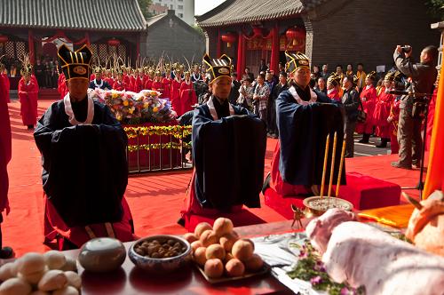 長春文廟舉行祭孔大典紀(jì)念孔子誕辰2562周年