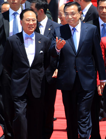 李克強(qiáng)抵達(dá)香港
