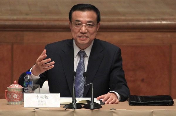 李克強與香港工商及專業界團體代表茶敘(圖)