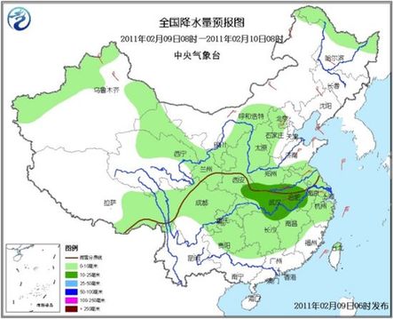 未來三天較強冷空氣影響大部地區 中東部有雨雪[圖]