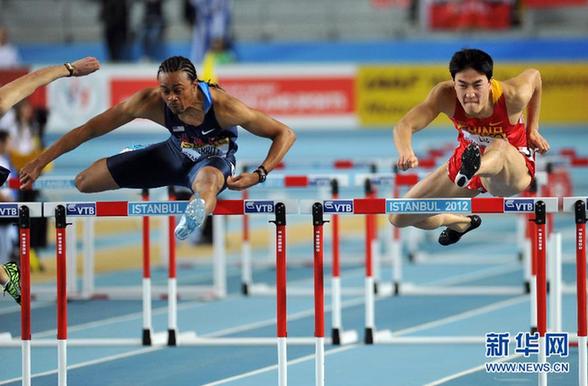 室內(nèi)世錦賽:劉翔摘銀