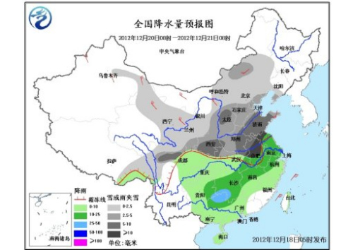 強(qiáng)冷空氣將影響中國大部地區(qū) 南方地區(qū)多陰雨(圖)