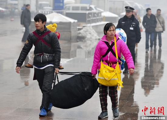 華北大部分地區陸續出現降雪 沖刷霧霾降低污染