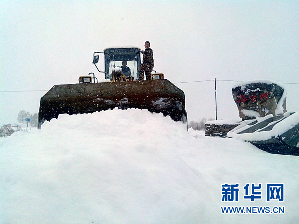 黑龍江漠河遭遇罕見暴雪 24小時內(nèi)降雪量達(dá)20毫米