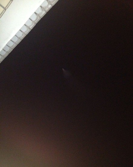 我國多地出現(xiàn)UFO 網(wǎng)友分析疑是反導(dǎo)試驗（圖）
